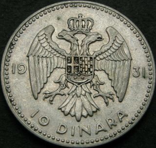 Yugoslavia (kingdom) 10 Dinara 1931 - Aleksandar I.  - Vf/xf - 2483 ¤