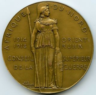 France Bronze Medal By Mouroux General Georges Commander Of North Africa Forces