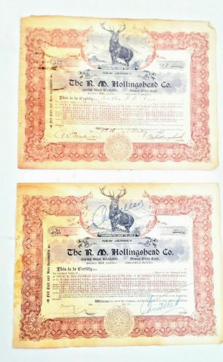Richard M Hollingshead Corp Stock Certificate Founder Of The Drive - in Theater NJ 4
