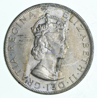 Silver - World Coin - 1964 Bermuda 1 Crown - World Silver Coin - 22.  5g 898