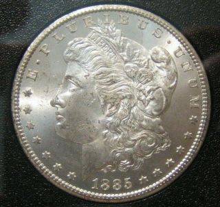 1885 - Cc Morgan Dollar Brilliant Uncirculated - Gsa Holder