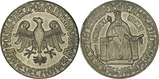 Poland: 10 Zlotych Copper - Nickel 1964 (próba,  Pattern,  Km Pr99) Unc