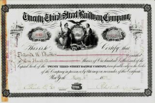 Twenty Third Street Railway Company - York - Capital Stock - 1893