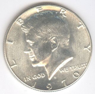 1970 - D Kennedy Half Dollar,  40 Silver,  Key Date,