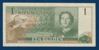Netherlands Guinea 1 Gulden 1954 P11a First Series/series Aa Nieuw Guinea