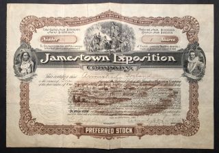 Very Rare 1907 Jamestown Exposition World 