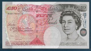 Great Britain England 50 Pounds,  1994 / 2006,  P 388c / Sign : Balley,  Unc