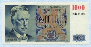 Belgium 1000 Francs 1951 P131 Au/unc