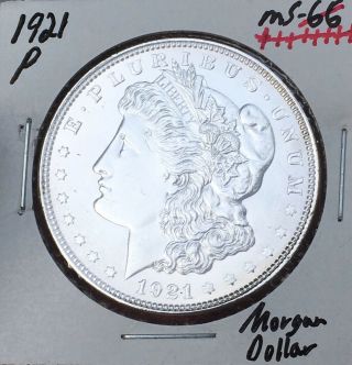 1921 - P Gem Bu,  (brilliant Uncirculated) U.  S.  Morgan Dollar C9