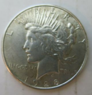 1928 S Peace Dollar Ex Or Better