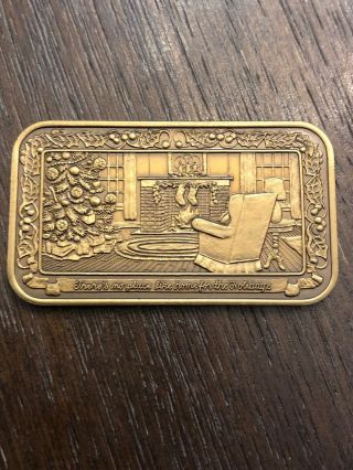 There’s No Place Like Home For The Holidays Bronze Art Bar Rare Sn 000004