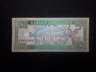 Ander - Somaliland Set X 4 // 5 10 20 50 Shillings 1994 / 1996 Unc Look