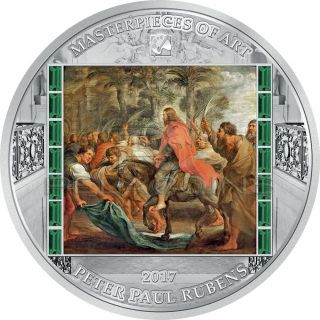 Cook Islands 2017 20$ Christ Entry Into Jerusalem - Masterpieces Of Art Rubens