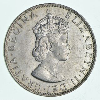Silver - World Coin - 1964 Bermuda 1 Crown - World Silver Coin - 22.  7g 713