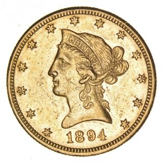1894 - O $10.  00 Liberty Head Gold Eagle - Circulated 8103