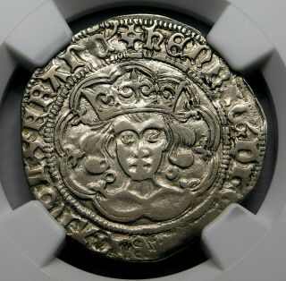 Ngc Xf.  Lancaster.  Henry Vi.  Exquisite Groat.  England Silver Coin.