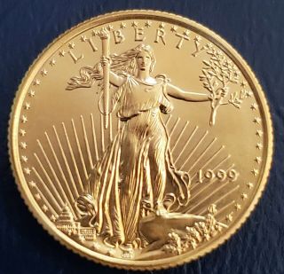 1999 1/4 Oz.  Gold American Eagle Bu - $10 Bullion - Fine Gold - Bu