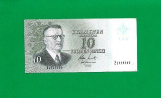 Finland Banknote,  10 Markkaa 1963 Litt A