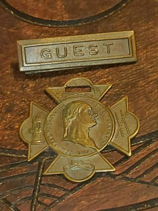 1732 - 1932 George Washington Fireman Bicentennial Bronze Medal? Watch Fob?