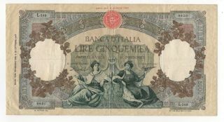 Italy 5000 Lire Dated 24th March 1955,  P85c Fine,  /avf