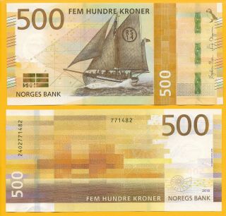Norway 500 Kroner P - 2018 Unc Banknote