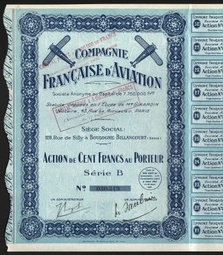 1930 France: Compagnie Francaise D 