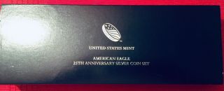2011 American Silver Eagle 25th Anniversary 5 - Coin Set