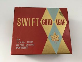 M Swift & Sons 23k Gold Leaf 18 Complete Packets & 1 Partial 3 ⅜ X 3 ⅜ Xx