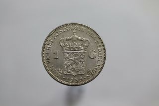 Netherlands 1 Gulden 1938 Silver B11 R8805
