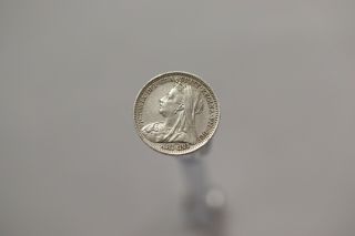 Uk Gb 3 Pence 1901 Silver Victoria Better On Hand B18 K4072