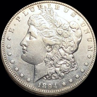 1894 - S Morgan Silver Dollar Nearly Uncirculated San Francisco Shiny Coin Nr