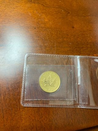2014 Canada $10 Gold Maple Leaf 1/4 Oz Bullion Uncirculated