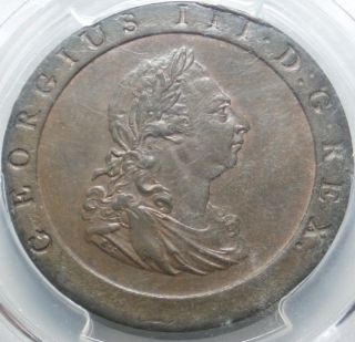 1797 Graded Pcgs Au 58 Red - Brown Great Britain Huge Scarce Cartwheel Penny