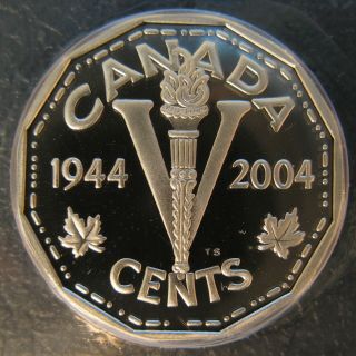 Rcm - 2004 - 5 - Cent - 60th Anniv.  Of D - Day - 92.  5 Silver - Pr - One Coin Only