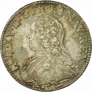 [ 516371] Coin,  France,  Louis Xv,  Ecu Aux Branches D 