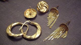 14K Gold Scrap or Wear,  11 Grams Chains,  Heart Pendant,  Earrings,  Watch Case 5