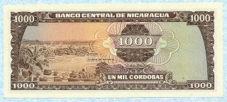 NICARAGUA 1000 Cordobas 1972 P128 UNC 2