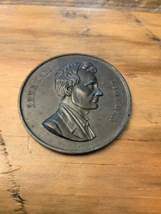 Abraham Lincoln 40mm Beloved Alike By Rich And Poor Medal Thomas Elder