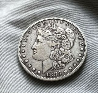 1883 - P Morgan Silver Dollar Coin $1.  00 United States Philadelphia