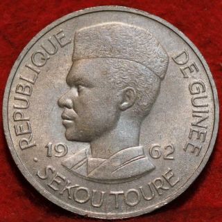 1962 Guinea 10 Francs Clad Foreign Coin