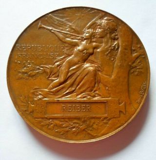 1889 Paris Universal Exposition Bronze Medal By Louis Bottee