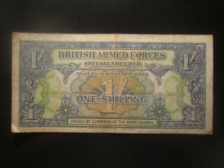 (1946) Great Britain 1 Shilling British Armed Forces P.  M11