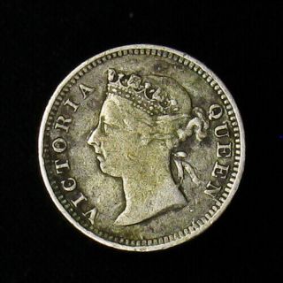 1891 Hong Kong 5 Cents silver coin 2