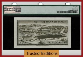 TT PK 29a 1967 MALTA CENTRAL BANK 1 POUND 