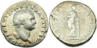 Domitian As A Caesar Denarius,  13 September 81 - 18 September 96 A.  D