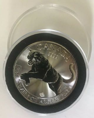 2016 Cougar Canada Maple Leaf Predator Pure 1 Oz.  9999 Silver Coin