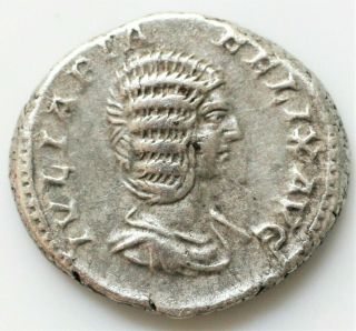 Julia Domna Ar Denarius,  Diana Reverse Caracalla (198 - 217 Ad) For Julia Domna.  A