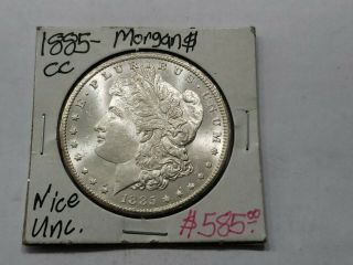 1885 Cc Silver Morgan Dollar Gem Bu Ms Unc $1 Carson City Brilliant White
