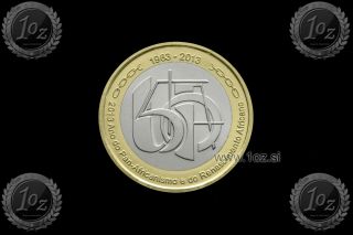 Cape Verde 250 Escudos 2013 (50th Anni Of Oua) Commem.  Bi - Metallic Coin Unc