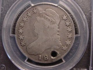 1812/1 Large 8 Pcgs Cert Fine Det Holed Capped Bust Half Dollar